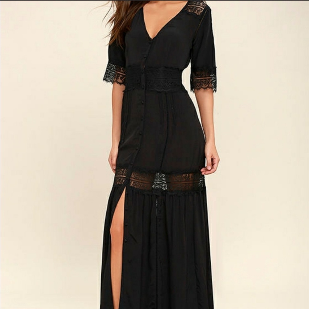 Amuse Society Last Call Dress, NWT (Black, Small)